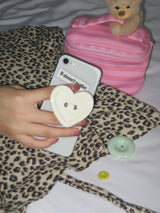 [Formica] White Choco Button tok (Heart), Basic