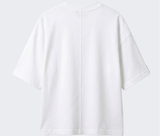 オーバーフィットクールドライバックスリットスリーブTシャツ ホワイト