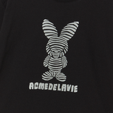 25SS STRIPE RABBIT SHORT SLEEVE T-SHIRT BLACK