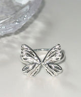 silver butterfly ring