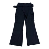 Stud belt boots cut pants
