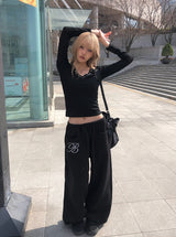 26SS★ [MADE] キリンアムレタリングストリングワイドトレーニングパンツ