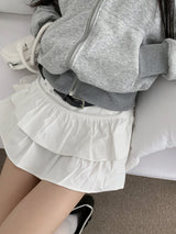 ガールズボールスタッドロングスリーブフーデッドジップアップ (2 Colors)