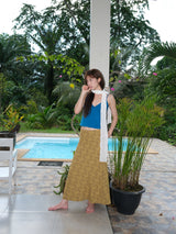 Deep V-neck Sleeveless (Blue)