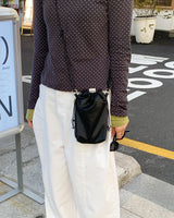 Leather mini bag BLACK