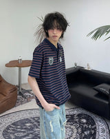 Tony Wappen Stripe Collar Tee