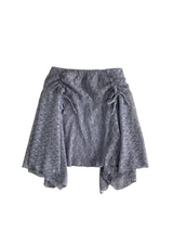 [3color] Floral lace A-line skirt