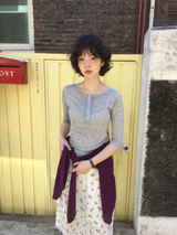 イッツシアーヘンリーネックスリーブレスTシャツ (4color)