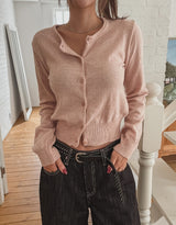 [U-BASIC] Plain Round Cardigan