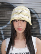 Stripe Coma Beanie - Yellow