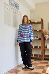 SHIRRING LONG PANTS BLACK