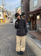 ガエンベーシックコットンストレートパンツ