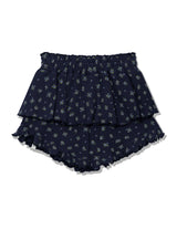 ラッフル フラワー スカートパンツ(NAVY)