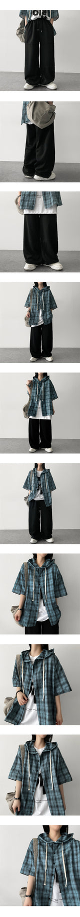 WINNER banding carfender pocket incision wide pants