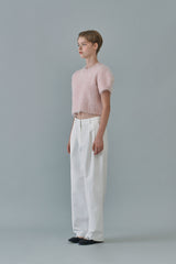  Chino pintuck pants_white