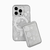 ピースアンドシェルマグセーフジェルハードケース+マグセーフカードウォレット