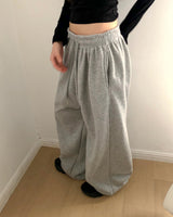 Ora Fleece Diagonal Wide Sweat Pants