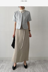 Bebe Tweed Short Sleeve Jacket