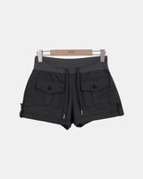 Peton Two-Pocket Roll-Up Shorts