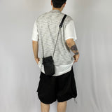 Boucle v neck layered vest