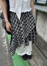 RAW CHECK SKIRT