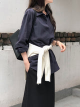 #Basic Rayon Loose Fit Shirt (4color)