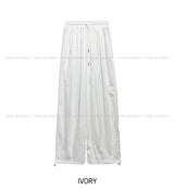 [U-BASIC] Chico Summer Two-Pin Tuck Nylon Pants