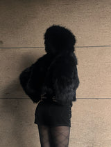 Sado Hoodie Fur Jacket