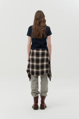 GRAPHIC RINGER T-SHIRT [NAVY]
