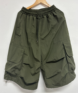 NYLON PARACHUTE BERMUDA PANTS❤🖤🩶💚