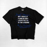 フラワーラインオーバーフィットTシャツ - 4COLOR