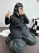 オーバービッグカーゴミリタリーバルーンパンツ🖤💚2カラー