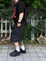 Layered Stitched Bermuda Pants