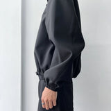 Cropped Zip Collar Jacket