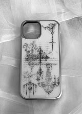 cross chandelier phone case silver ver