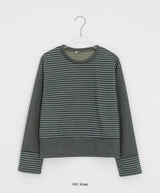 Hillmon Stripe Round Long Sleeve Tee