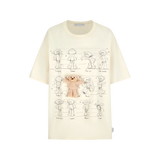13DE MARZO Bear Movement Sketch T-shirt