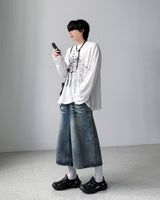 Lopian Cat Bermuda Denim