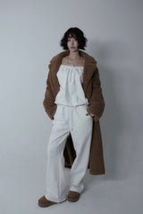 Maxi Fleece Padded Coat - Poodle Brown