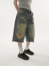 Skurd heart bermuda pants -2C
