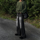Oversized Fit Round Knitwear (5 colors/DP757428102425)