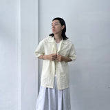 Boxy Embossed Layering Shirt