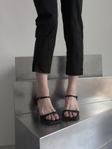 strap sandal heels (2color)