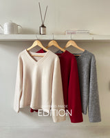 【MADE】V-neck knit
