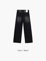 LMN Fog Vintage Wide Denim Pants (black)