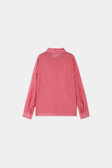 Jian Cropped Checked Shirt (3color)