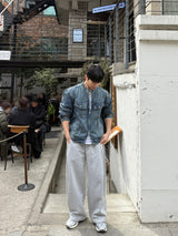 Luen incised balloon pants
