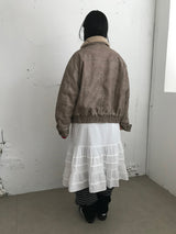 [MD Pick] Grunge Leather Mustang Jacket (2color)