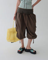 Rollup Cargo Bermuda Harem Capri Pants