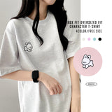 Rabbit embroidered short-sleeved T-shirt